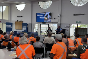 Joint road safety session