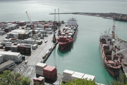 Port of Napier from Bluff Hill lookout
